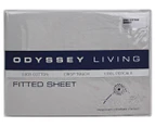 Odyssey Living Breathe Percale Fitted Sheet - Pewter