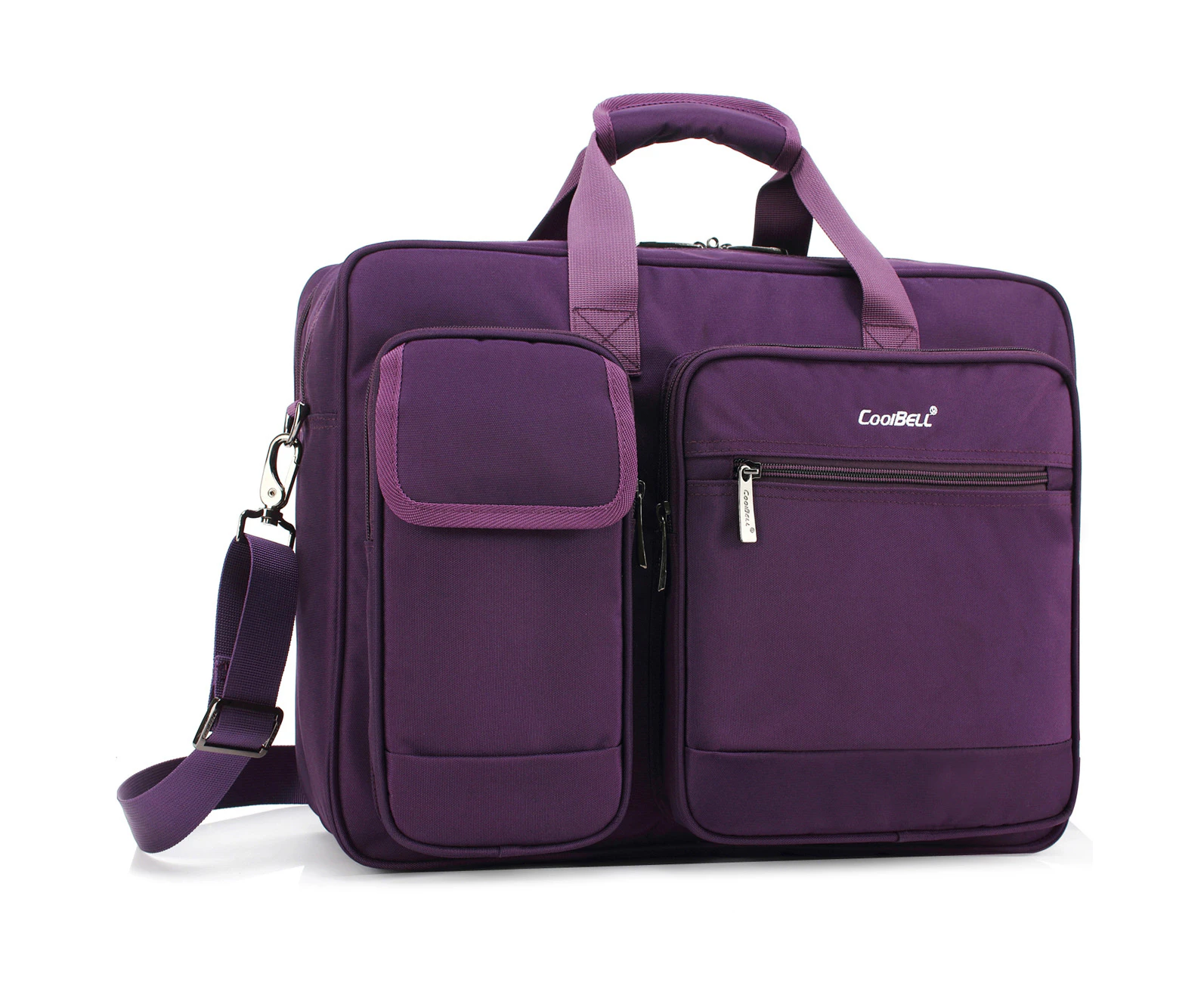 CoolBELL 17.3 Inch Laptop Messenger Bag-Purple