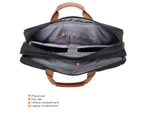CoolBELL 17.3 Inch Convertible Messenger Bag Backpack-Black