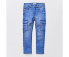Target Fitted Cargo Jean - Blue - Blue
