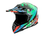 Green Motorcycle Kids Helmet For Children Youth Motocross Sports Helmet Protection ECE 22.05 Standard - Green