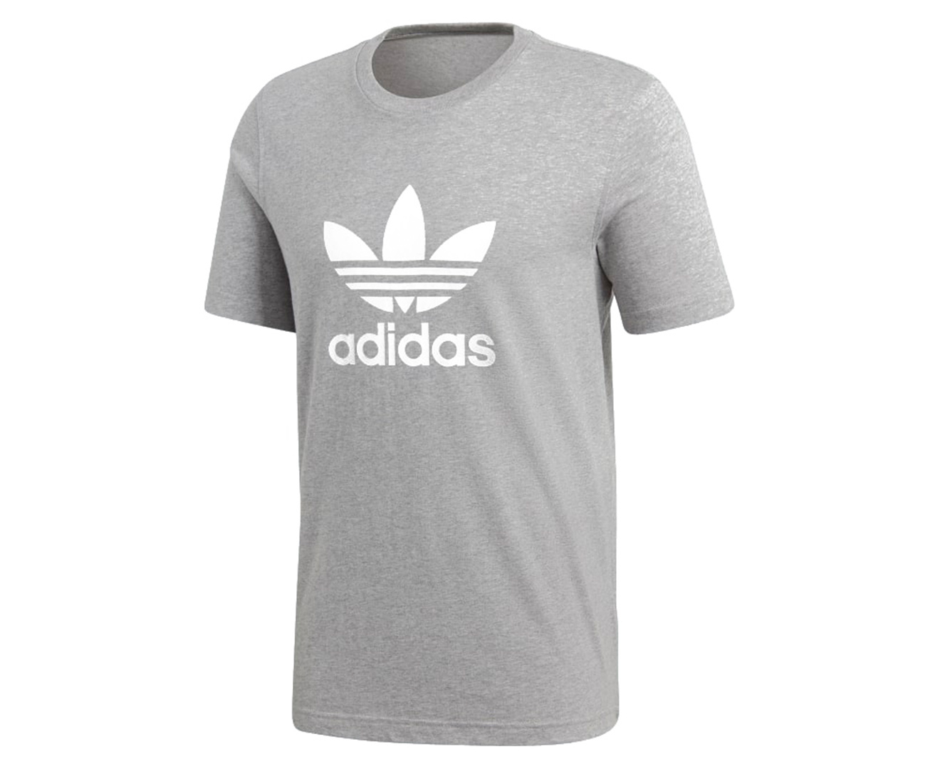 Adidas Originals Men's Trefoil Tee / T-Shirt / Tshirt - Grey Heather ...