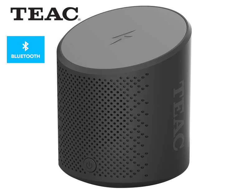 TEAC Round Wireless Charging Bluetooth Speaker - Black