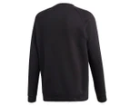 Adidas Originals Men's 3-Stripes Crewneck Sweatshirt - Black