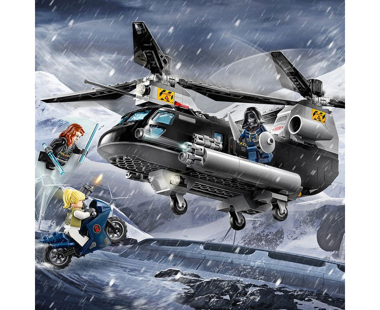 LEGO Marvel Super Heroes Black Widow s Helicopter Chase 76162 M