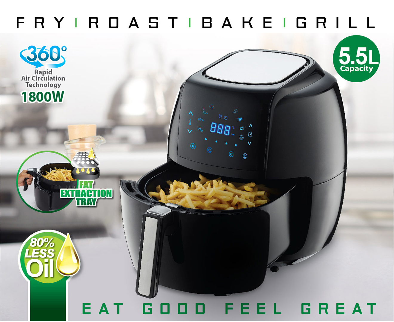 Innobella air outlet fryer