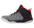 AND1 Boys' Spin Move Basketball Shoes - Black/C.Rock/Nimbus Cloud/Red