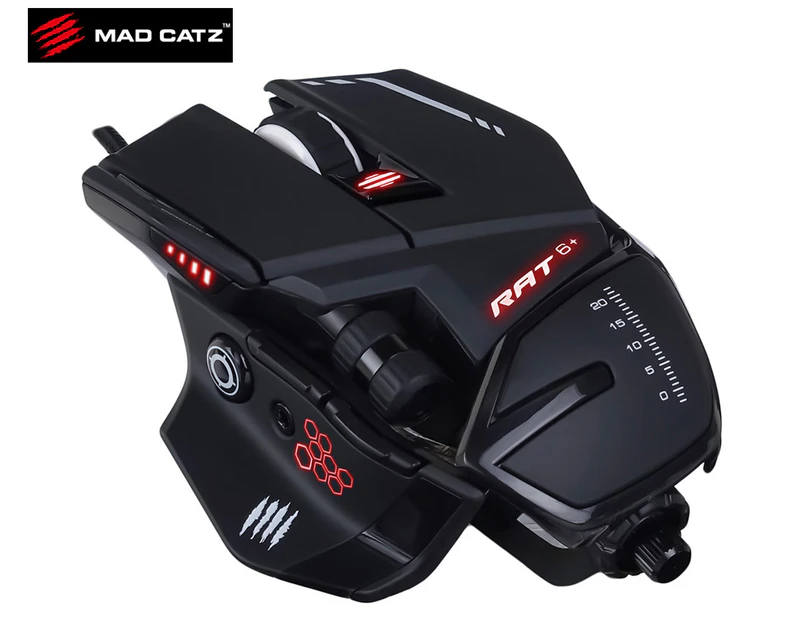 Mad Catz R.A.T 6+ Optical Gaming Mouse - Black