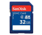 SanDisk 32GB SDHC - Blue