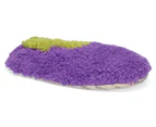 Slumbies! Unisex Fun w/ Fur Slippers / Foot Coverings - Purple