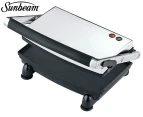 Sunbeam Compact Café Grill / Sandwich Press - Silver GR8210