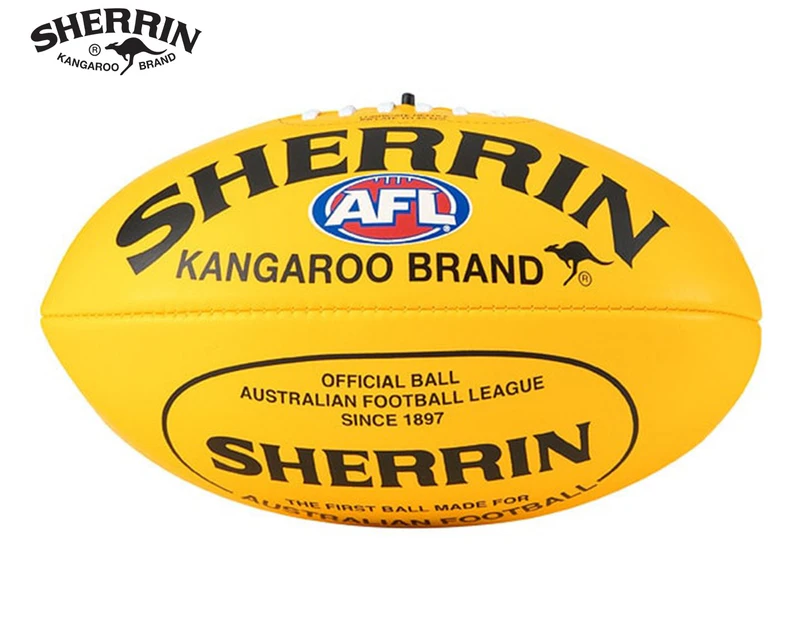Sherrin AFL Soft Touch Youth Football - Yellow