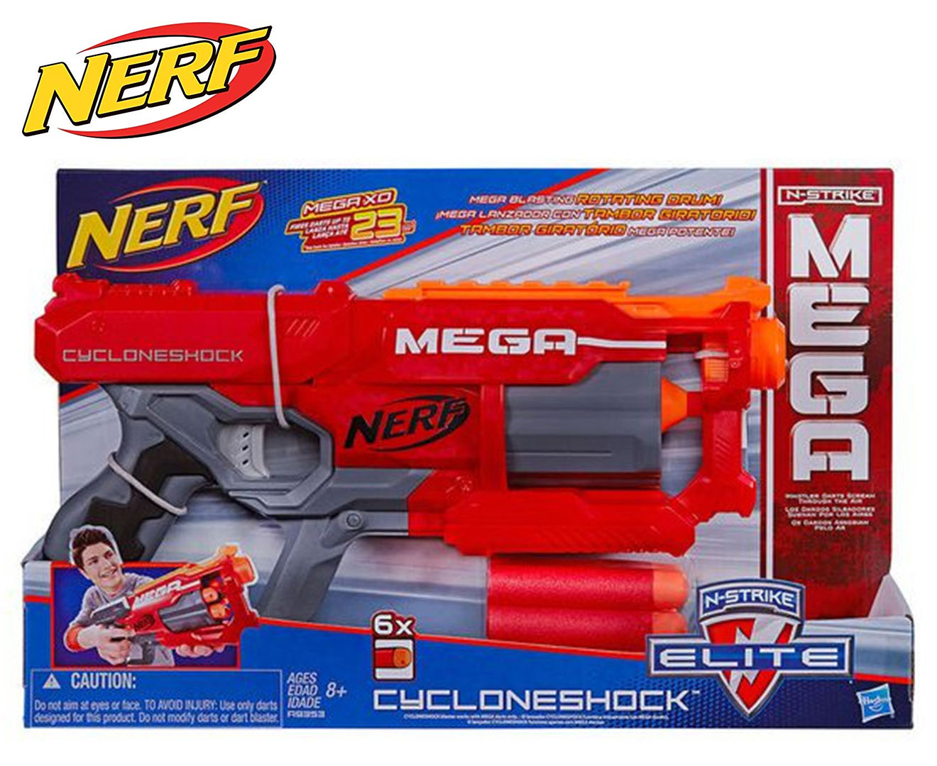 NERF N-Strike Elite Mega CycloneShock Blaster Toy | Catch.co.nz