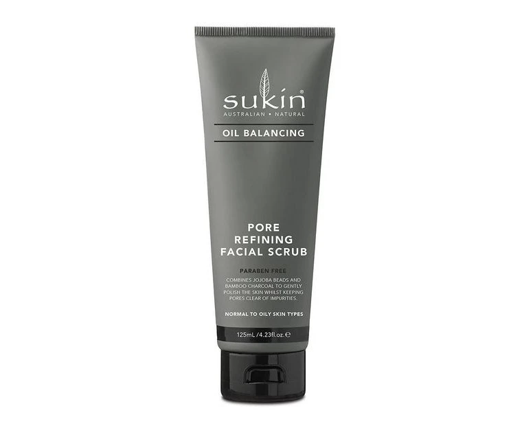 Sukin Oil Balancing + Charcoal Pore Refining Facial Scrub 125ml