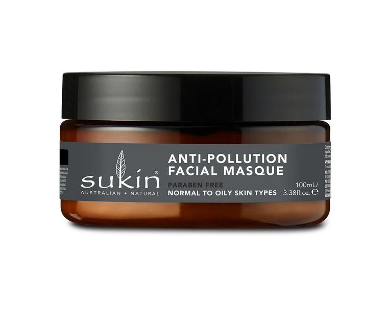 Sukin Anti-Pollution Facial Masque Oil Balancing + Charcoal 100ml