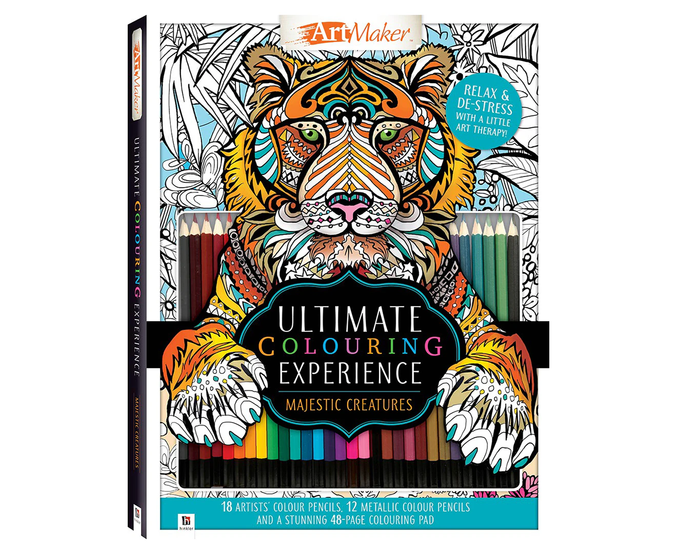 Hinkler Art Maker Ultimate Colouring Experience: Majestic Creatures