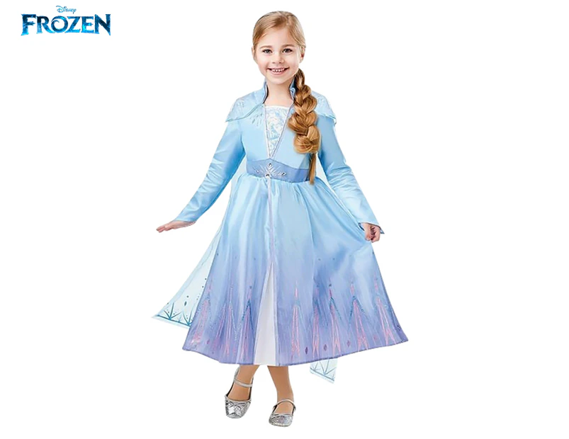 Disney Girls' Frozen 2 Elsa Costume - Blue/Purple