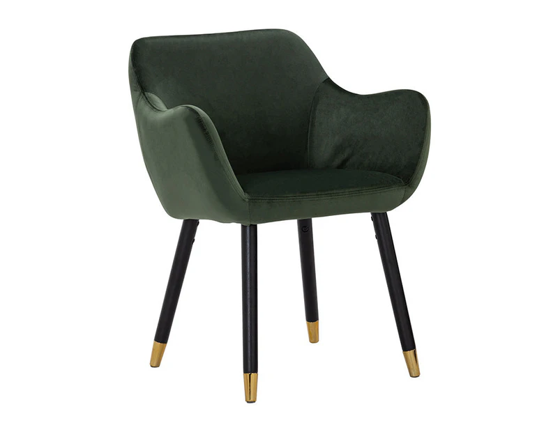 AILIN Armchair Chair - Olive & Black