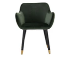 AILIN Armchair Chair - Olive & Black