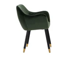 AILIN Armchair Chair - Olive & Black