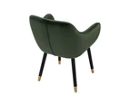 AILIN Armchair Chair - Olive & Black