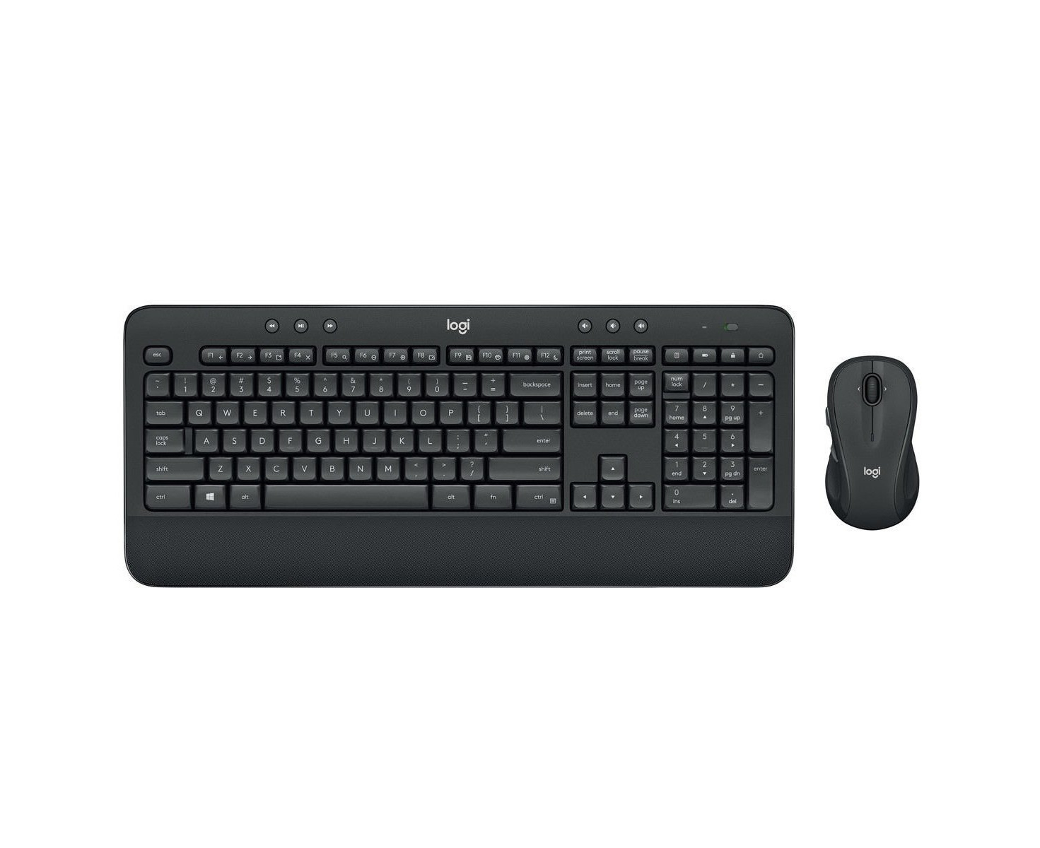 Logitech Advanced Wireless Keyboard and Mouse Optical USB Combo Set ...