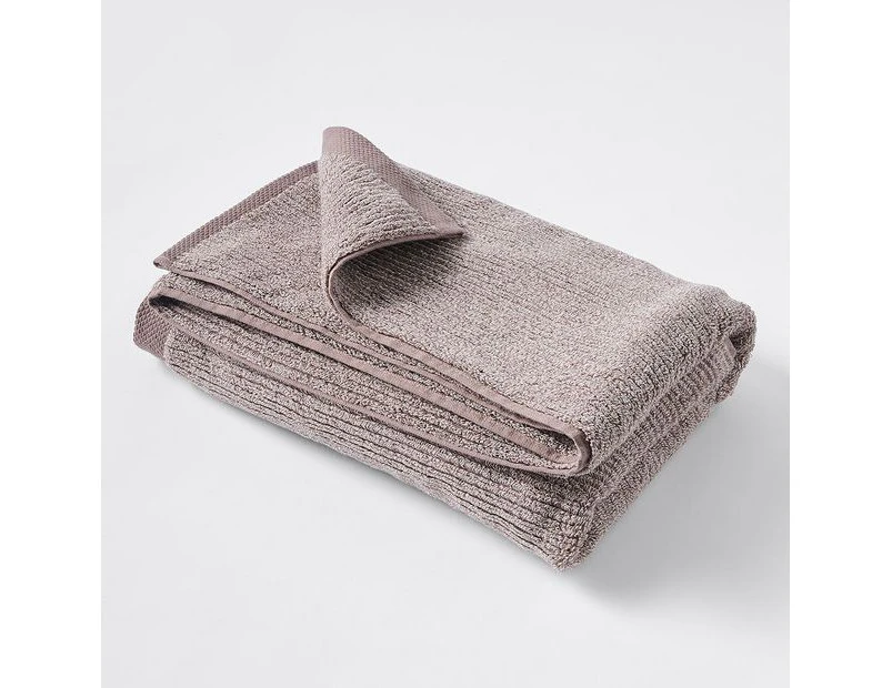 Target Classic Ribbed Bath Towel - Brown