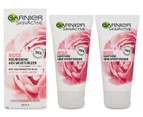 2 x Garnier SkinActive Hydrating & Soothing Botanical Day Cream Rose Water 50mL