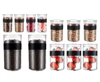 Bodum 12-Piece Presso Food Storage Jar Set - Black