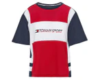 Tommy Hilfiger Sport Women's Logo Mesh Tee / T-Shirt / Tshirt - True Red