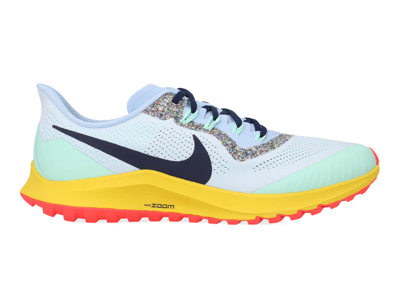 Nike Men's Air Zoom Pegasus 36 Trail Running Shoes - Aura/Blackened Blue