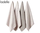 Ladelle Carver Microfibre Tea Towels 4-Pack - Taupe