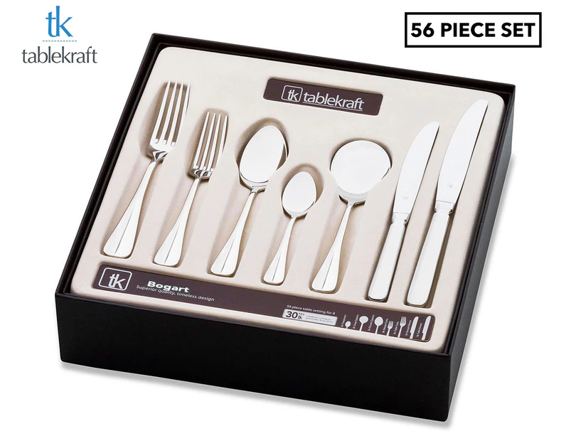 Tablekraft 56-Piece Bogart Cutlery Set - Silver