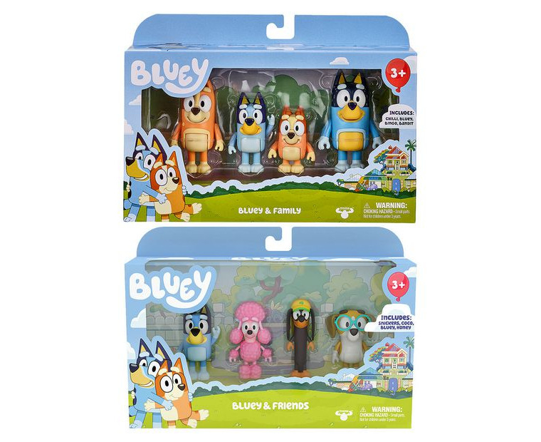 Bluey: 4 Pack Figure Set Assorted - Blue | Catch.co.nz