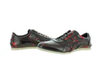Onitsuka Tiger Mens Ultimate Leather Laser Cut Dark Brown/Red Casual Shoes