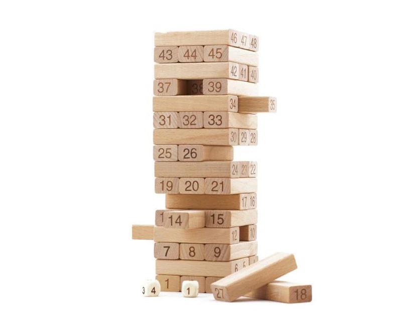 Wooden Blocks Tower Game