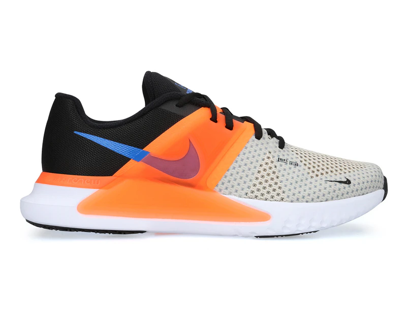 Nike Men's Renew Fusion Training Shoes - Pale Ivory/Black/Orange
