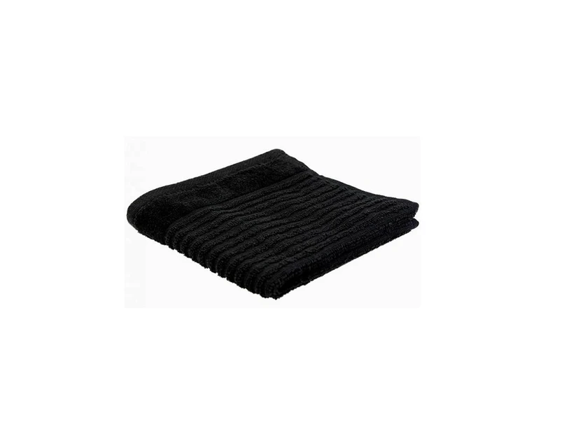 6x Jenny Mclean Royal Excellency Face Towel 600GSM - Black