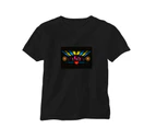Sound Activated EL LED T-Shirt  Music Flashing Dancer Party DJ