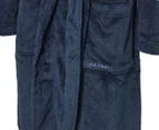 Calvin Klein Men's Plush Robe - Navy Heather