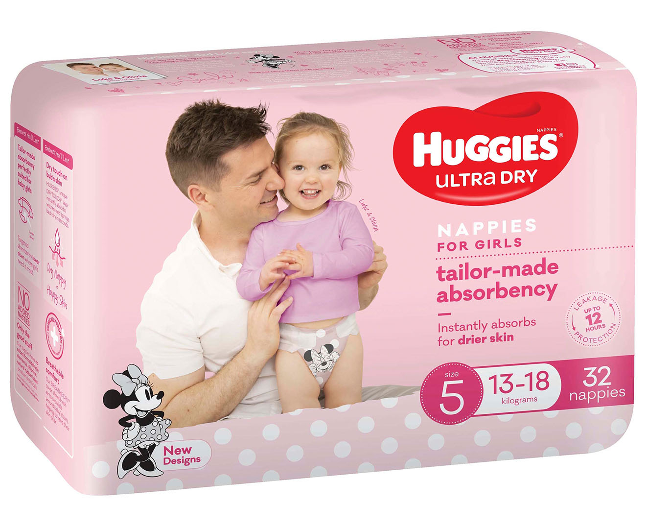 huggies girls nappies
