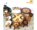 Lion Wooden Kids Chair Children Toddler Play Back Chair MANGO TREES Furniture
