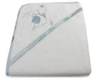 Peter Rabbit 80x80cm Hop Little Rabbit Hooded Towel - Blue/White 2