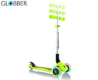 Globber Primo Foldable Scooter w/ Lights - Lime Green