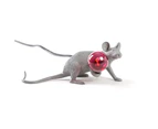 Seletti Limited Edition Grey Mouse Lamp - Lying