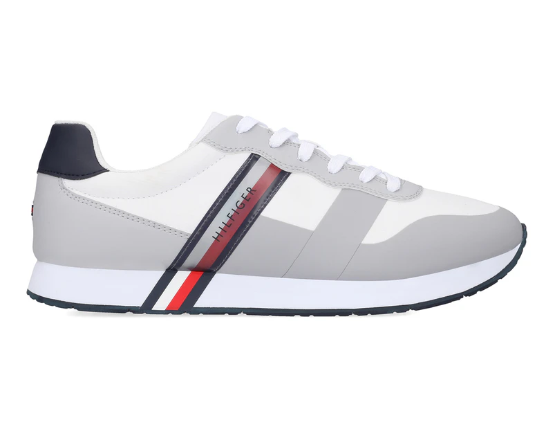 Tommy Hilfiger Men's City Modern Material Mix Sneakers - White/Grey