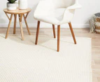 Broadway Rug Company 400x300cm Skandi 300 Flatweave Rug - White