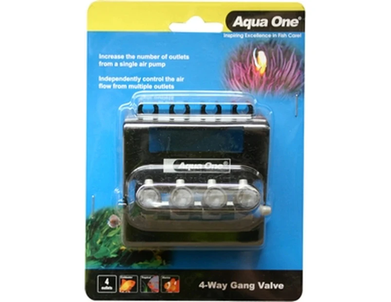 Aqua One Gang Valve 4 Way Hanger 10317