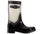 Tommy Hilfiger Women's Translucent Detail Rain Boots - Black