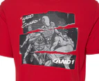 AND1 Men's Hard To Guard Tee / T-Shirt / Tshirt - True Red